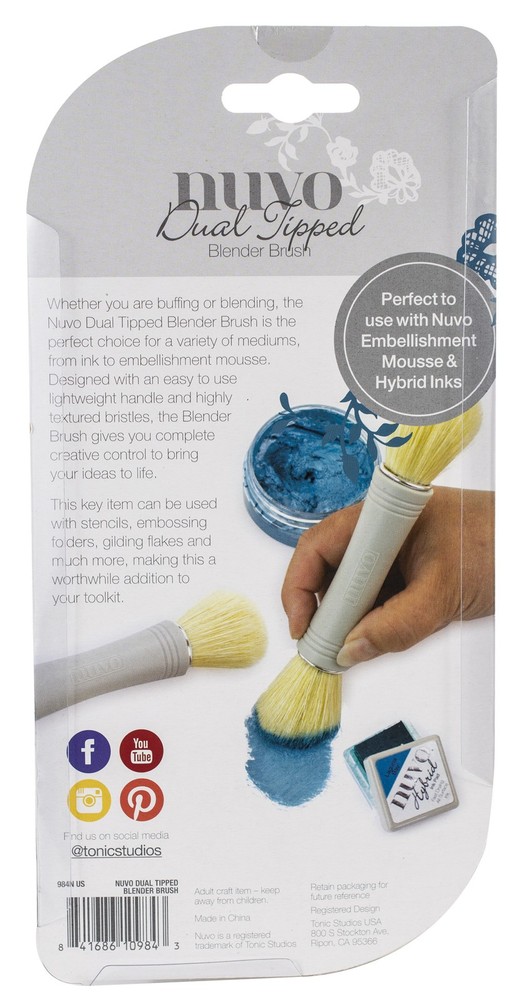 2 Pack - Nuvo Dual Ended Blender Brush-2/Pkg - 984N