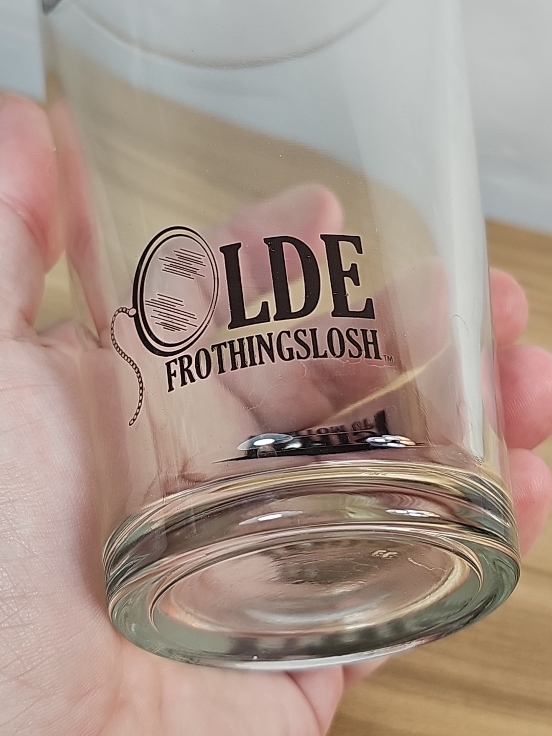 HTF Olde Frothingslosh Mustache Beer Glass
