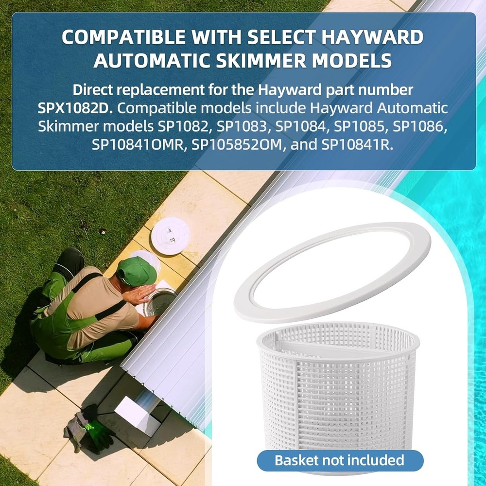 2-Pack Replacement Skimmer Basket Support Rings for Optimal Hayward Efficiency