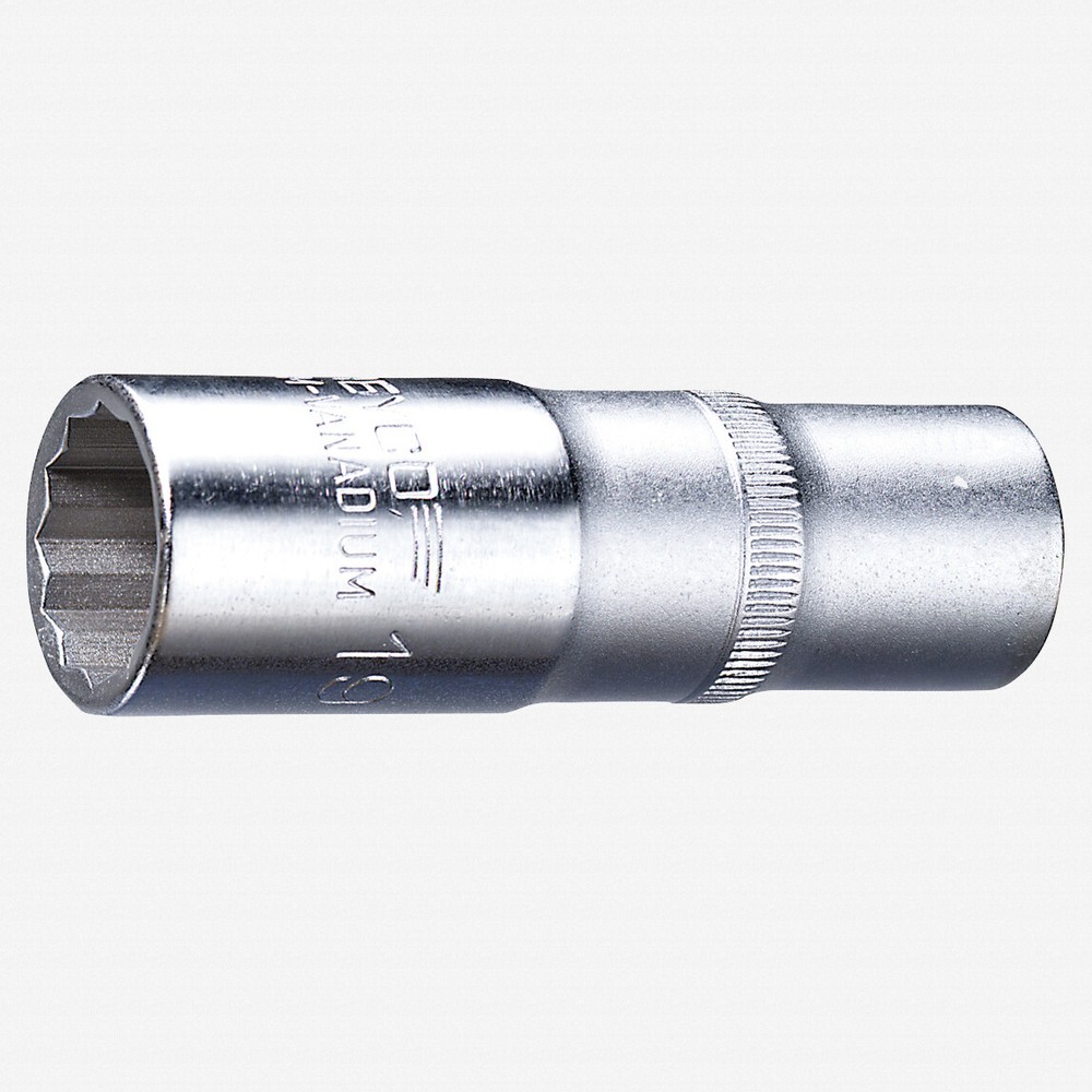 Heyco Extra Deep 1/2" Drive Metric Socket, 16mm