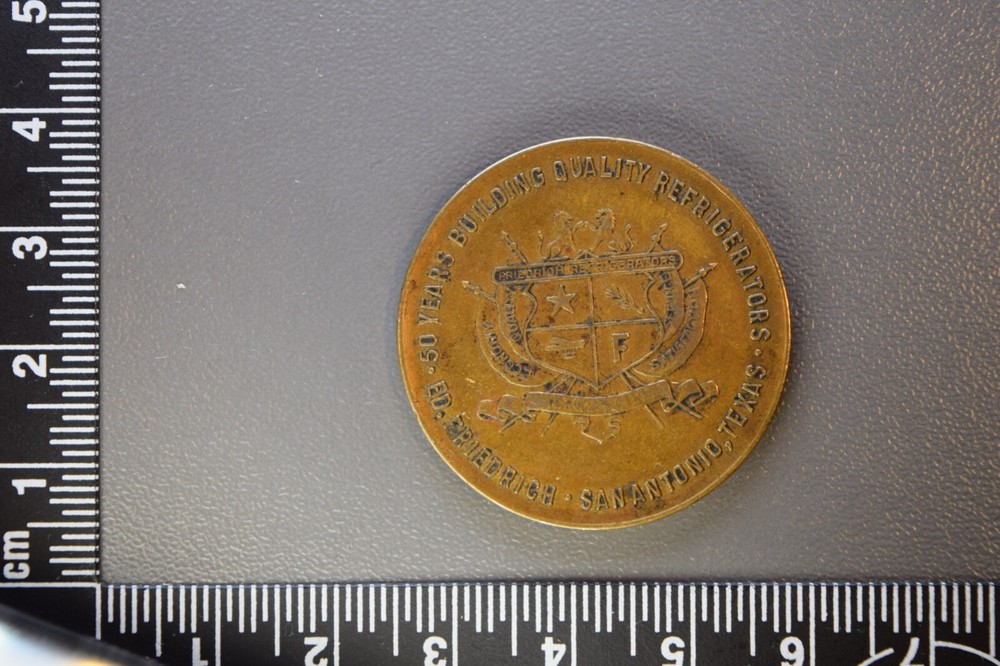 1883-1933 Ed Frederick County Refrigerators 50th Anniversary Token