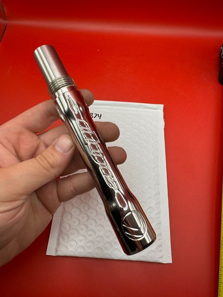 Dye SS Angel Threaded .688 Paintball Barrel Back - Silver