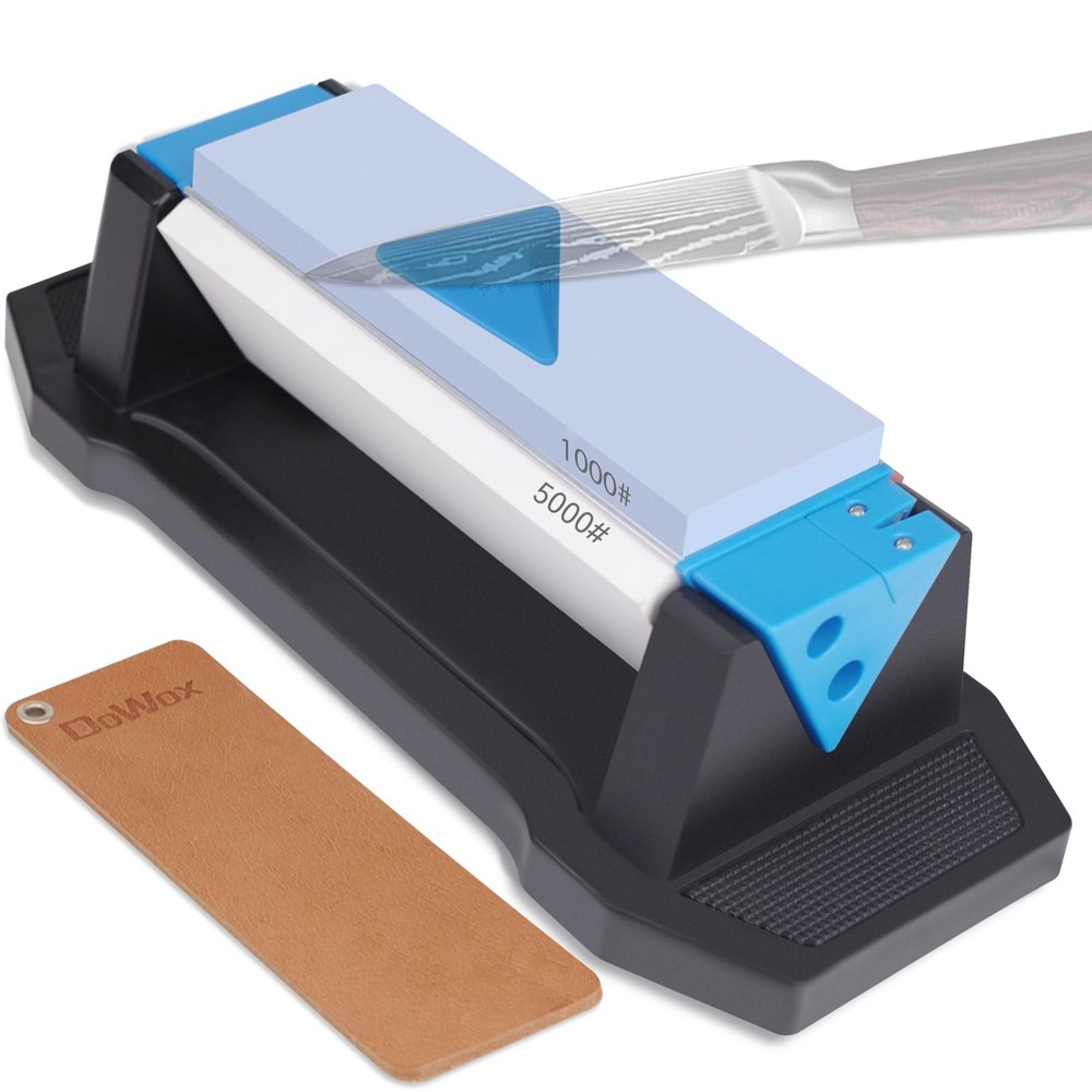 Whetstone Sharpening Stone Kit, Premium 3 Side Grit 400/1000/5000 Knife Sharp...