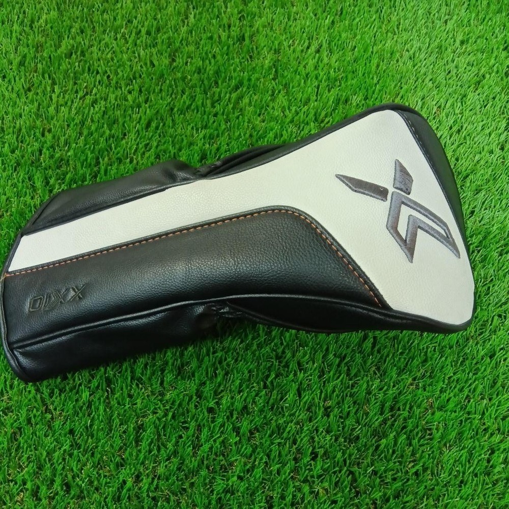 XXIO Driver Headcover Black White Premium Leather Golf Accessory Case