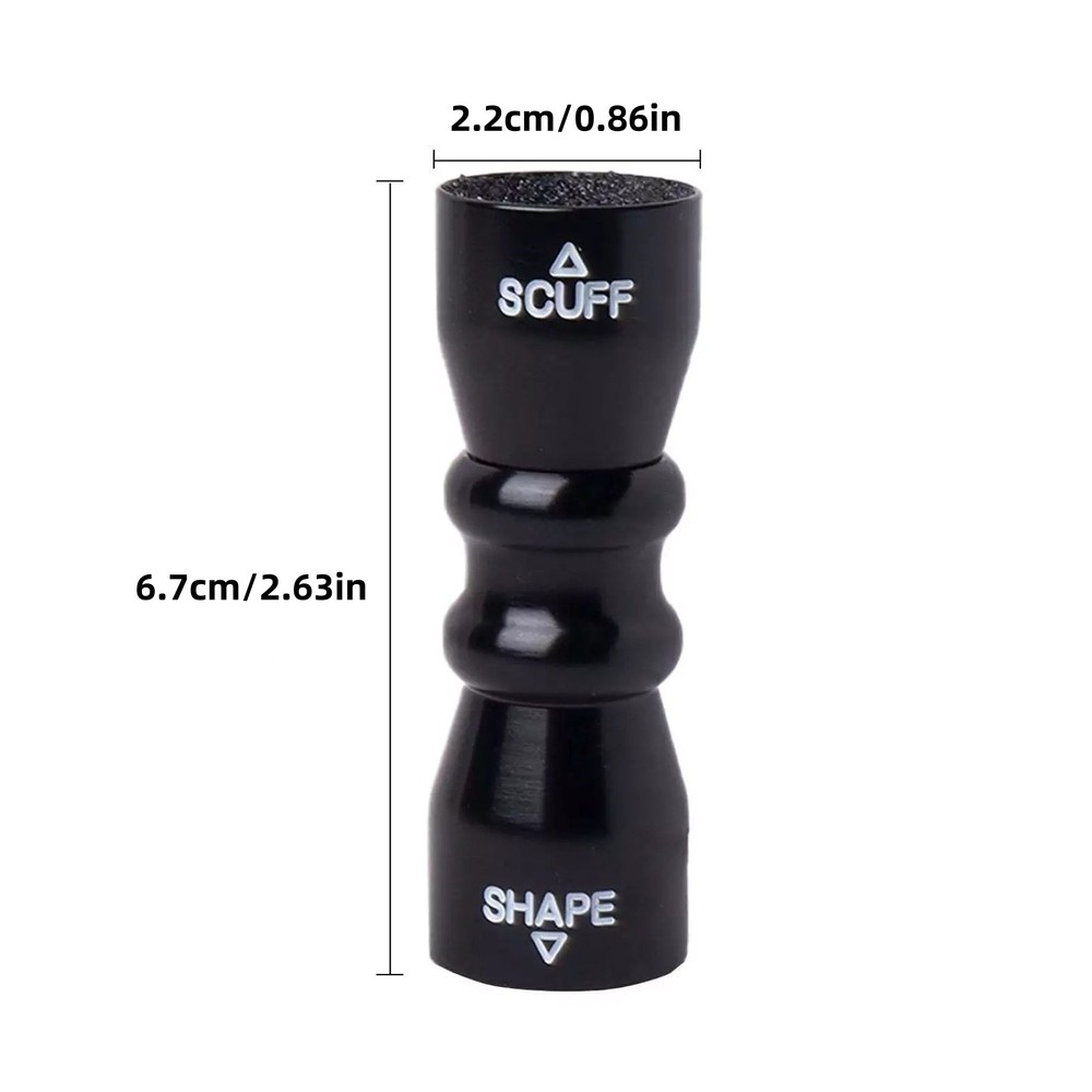 Black Billiard Pool Cue Tip Tool Scuffer Shaper Aerator Tip Pick Accessory