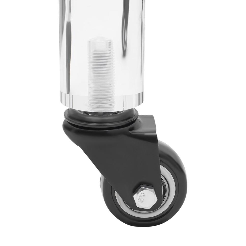 Acrylic Printer Stand Free Standing Printer Mount Clear Printer Stand W/ Wheels