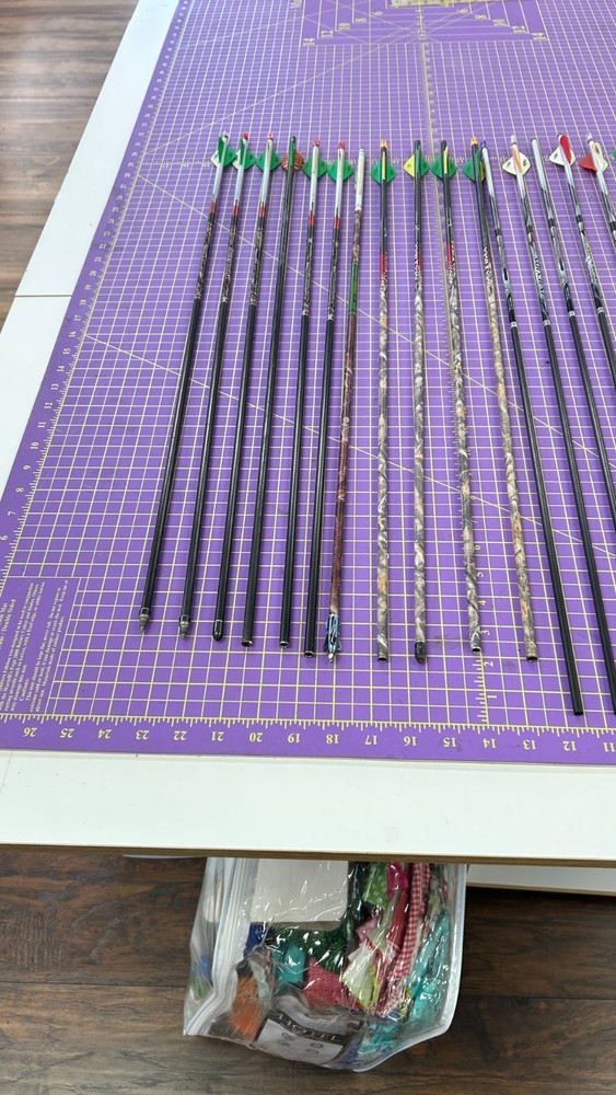 Archery arrows shafts mixed batch