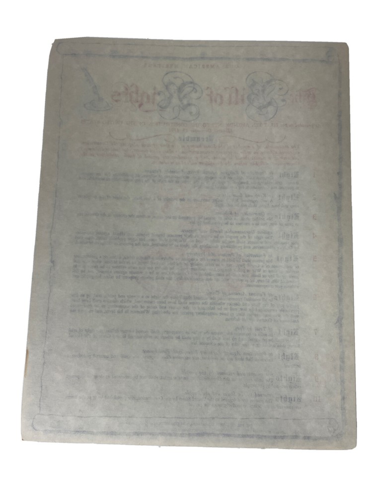 Bill of Rights.