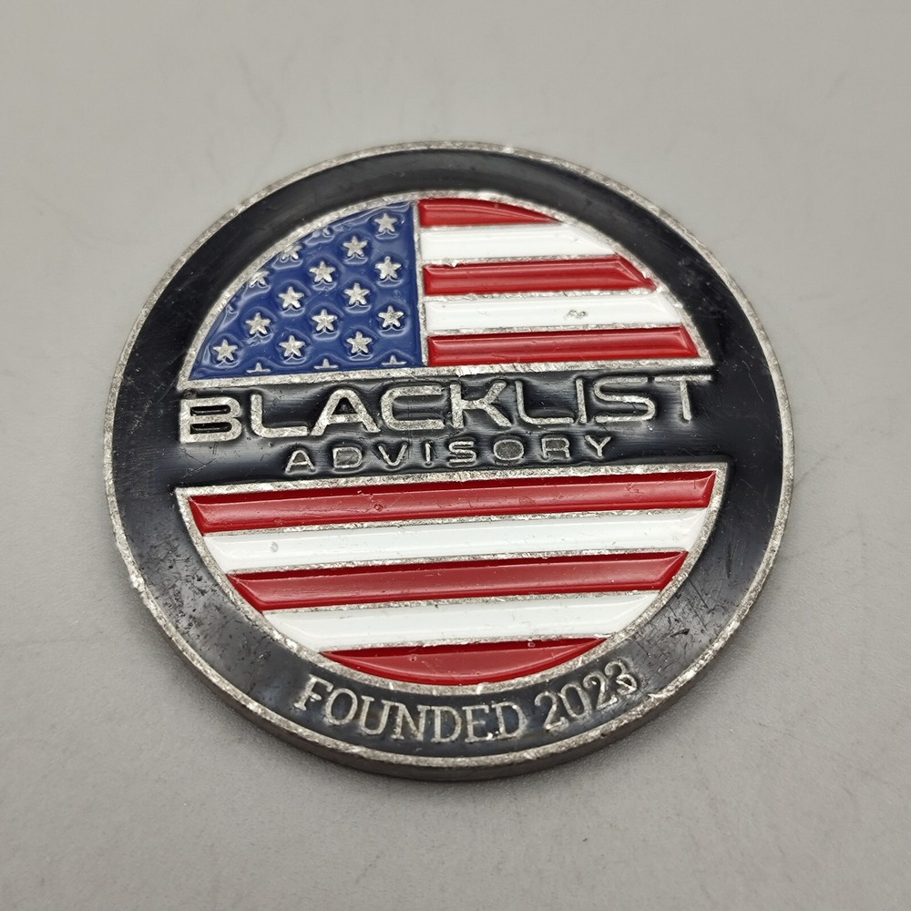 Blacklist Advisory Challenge Coin