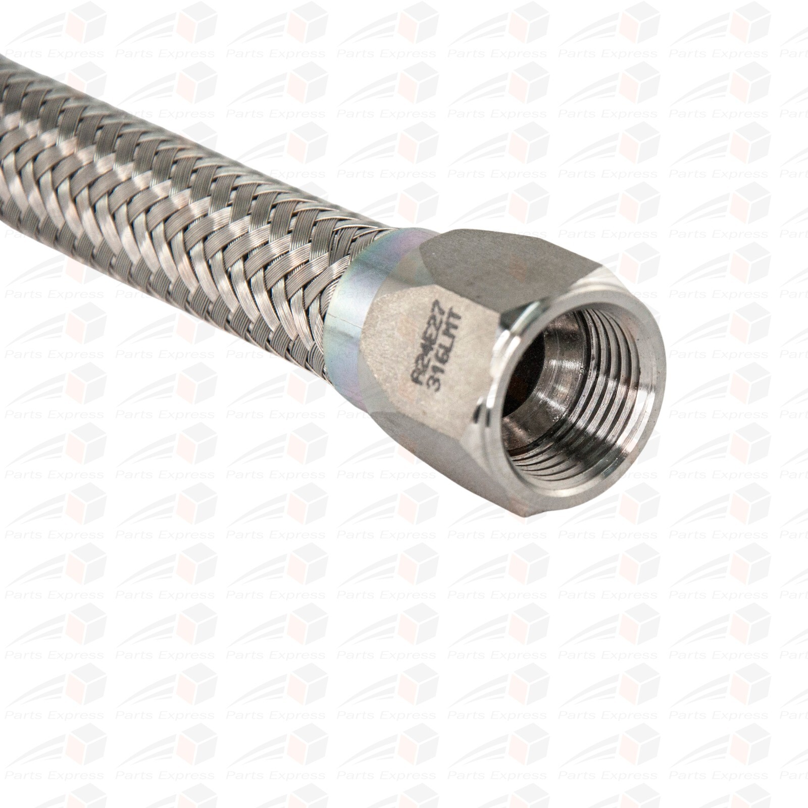 FOOD GRADE FLEXIBLE METAL HOSE SS#316 HOSE+FITTING+ADATERS (1" NPT x 24" L)