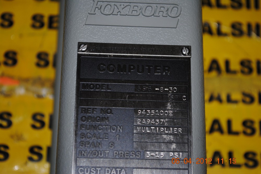Foxboro 556-8-30 Pneumatic Computer New