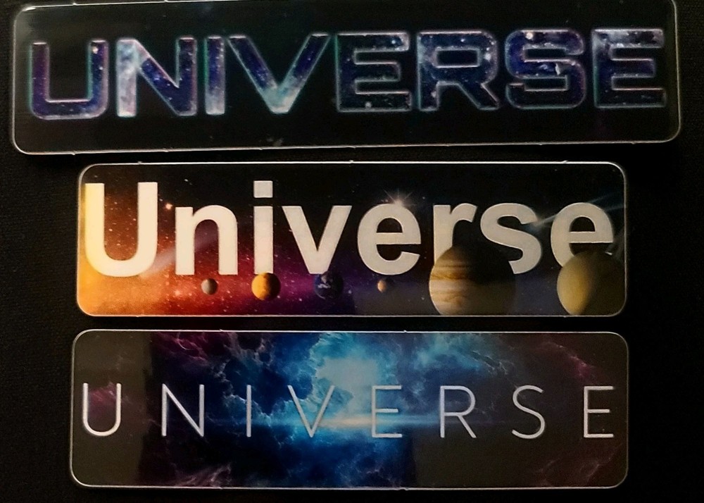 UNIVERSE STICKER "3 PIECE SET" GLOSSY