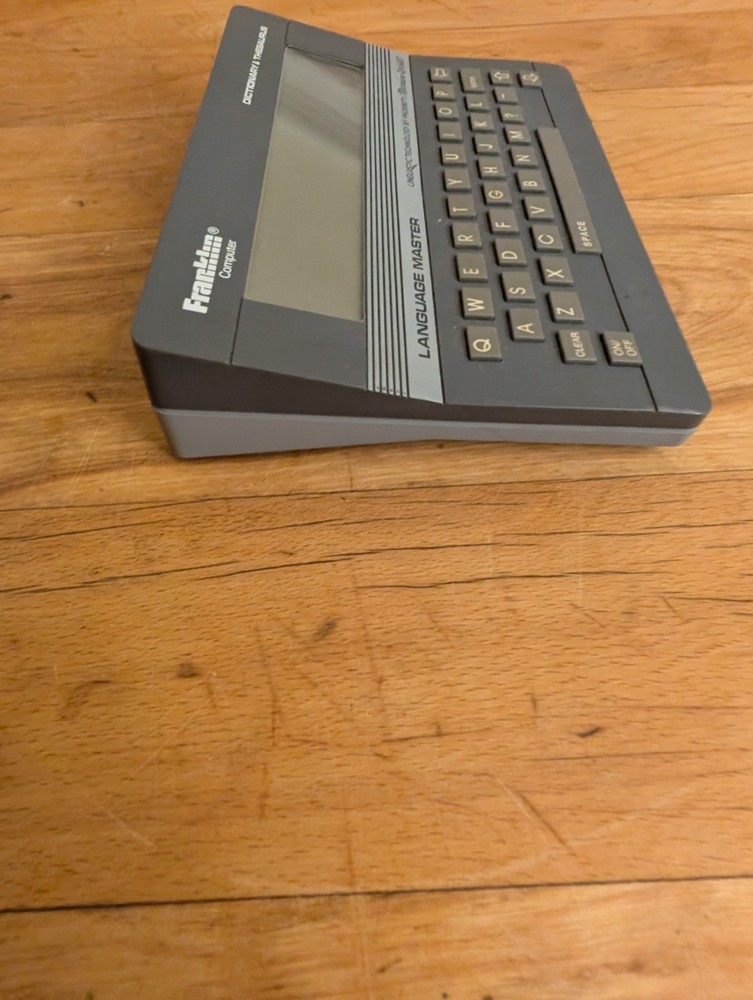 1987 Franklin Computer Dictionary Thesaurus LM-2000 Language Master Works