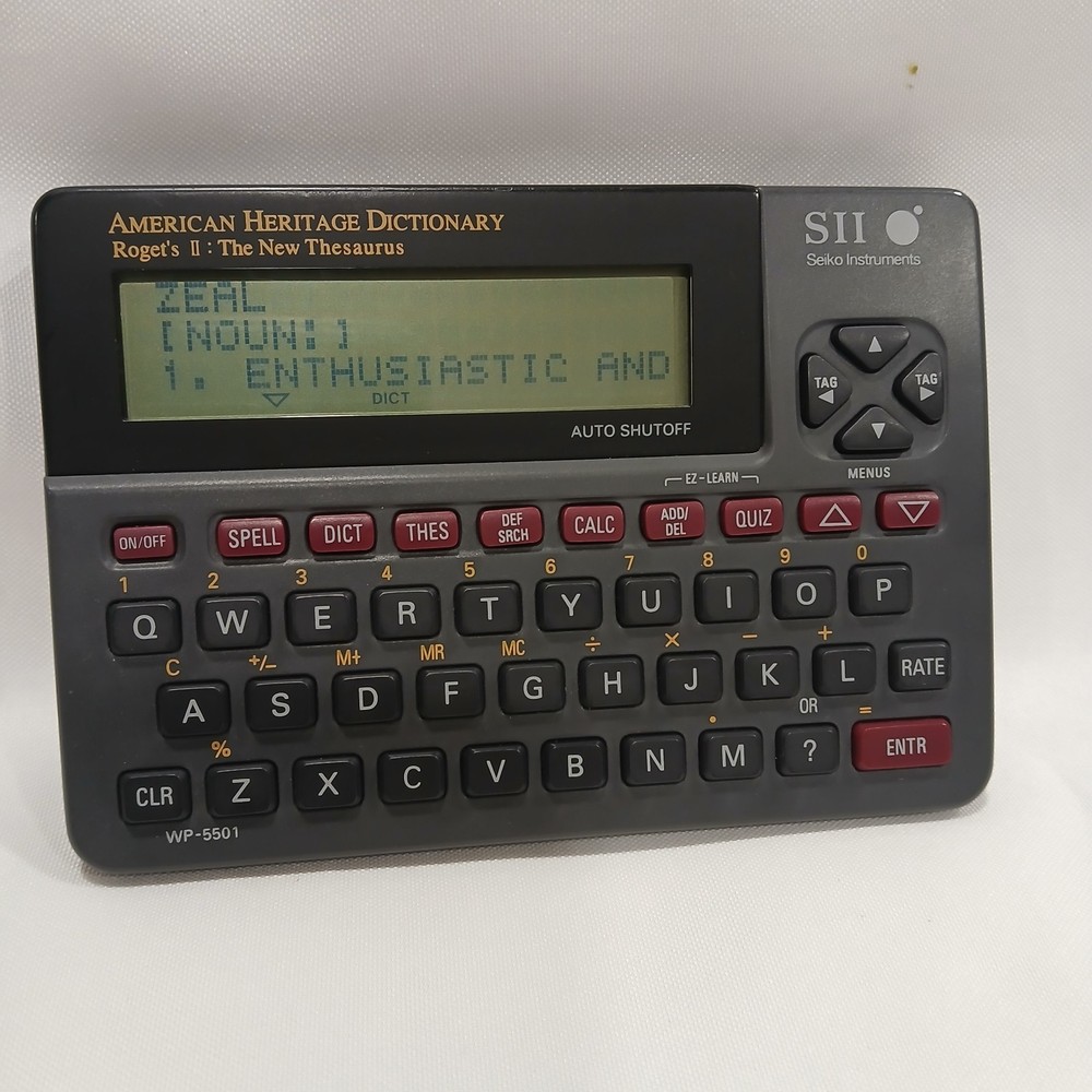 Seiko Instruments SII WP-5501 American Heritage Dictionary Electronic Thesaurus