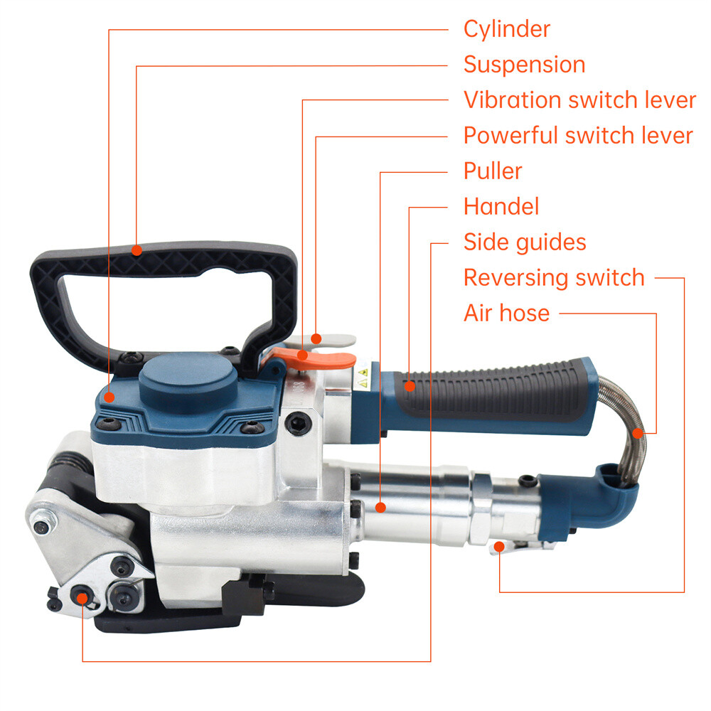 B-19 Pneumatic Packaging Machine Portable Automatic 1/2"-3/4" PP&PET Strapping-