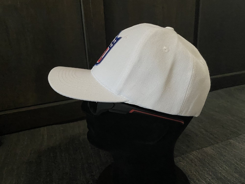 NFL SHIELD LOGO REFEREE OFFICIALS GAME HAT CAP WHITE LOW CROWN ADJUSTABLE STRAP