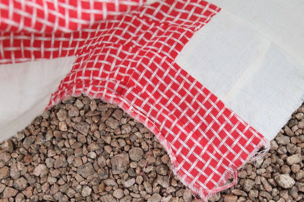 Antique Brick’in It Heirloom Patchwork Quilt Top