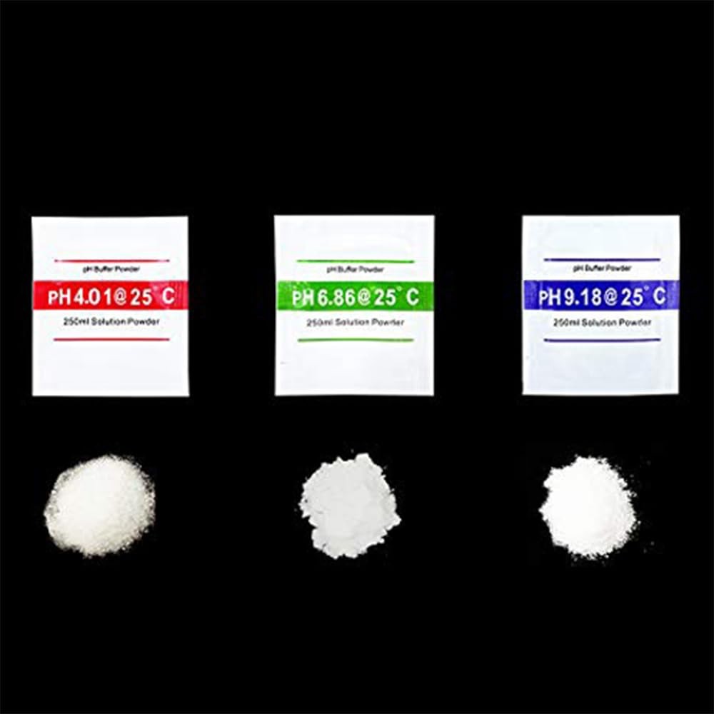Nynelly 15 Pack pH Meter Buffer Solution Powder 6.86, 4.01, 9.18 for...