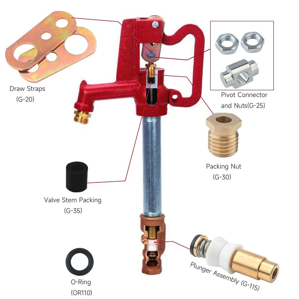 Merrill Hydrant Repair Parts Kit - Complete Rebuild Solution, 1 Pack