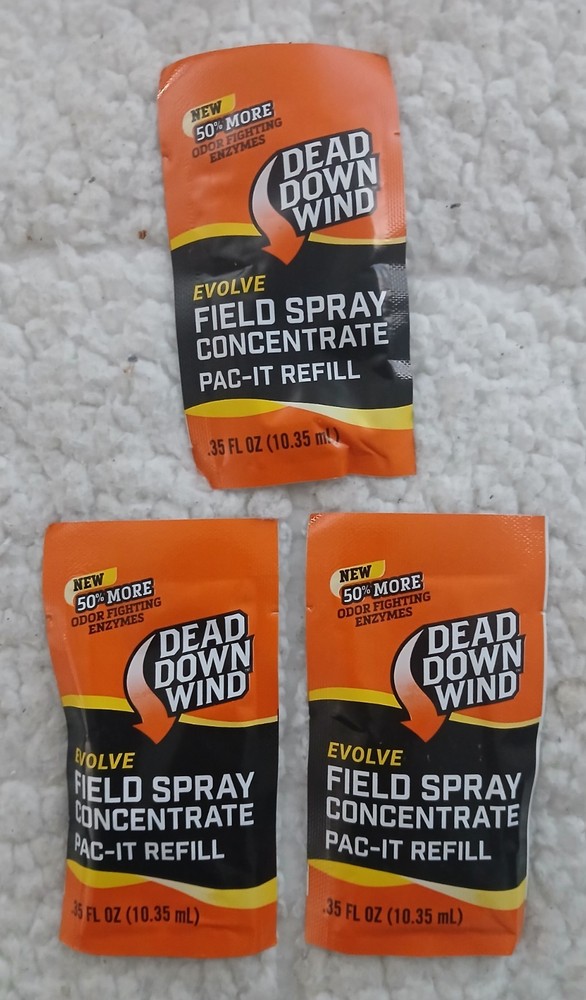 Dead Down Wind Evolve Field Spray Concentrate 3 Pac-It Refills, 0.35 oz Packets