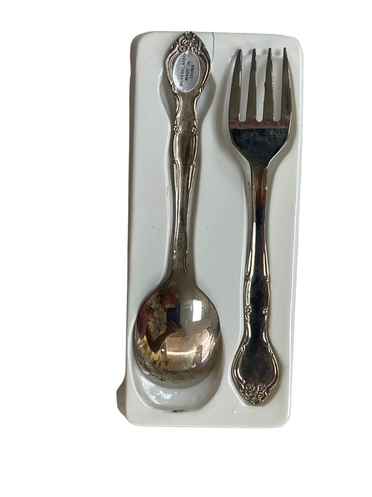 Honors Baby Silverplated Spoon & Fork Set