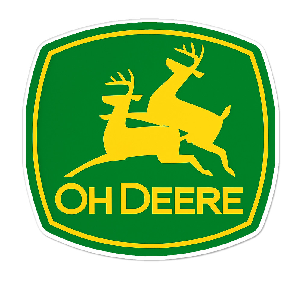 Oh Deere Sticker Decal XV