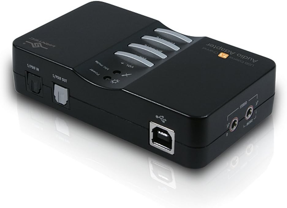 USB External 7.1 Channel Audio Adapter Black