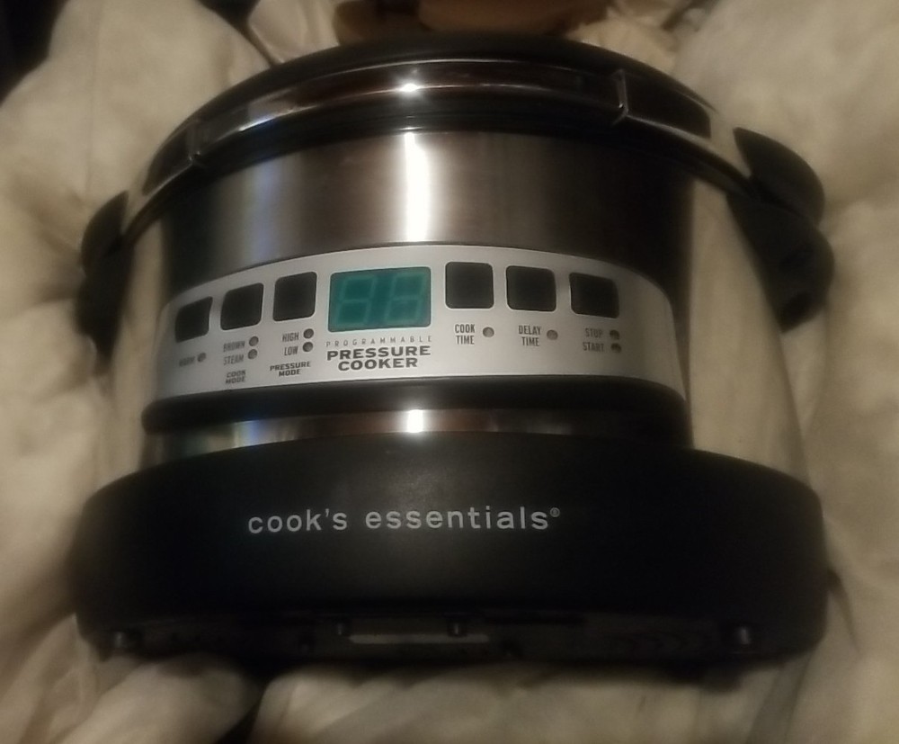 Cooks Essentials  8 qt Electric Program OVAL Pressure Cooker CEPC800 Tested