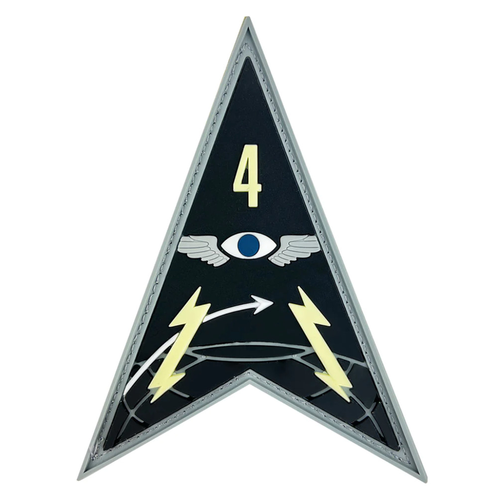 GENUINE U.S. SPACE FORCE PVC PATCH SPACE DELTA 4 WITH HOOK