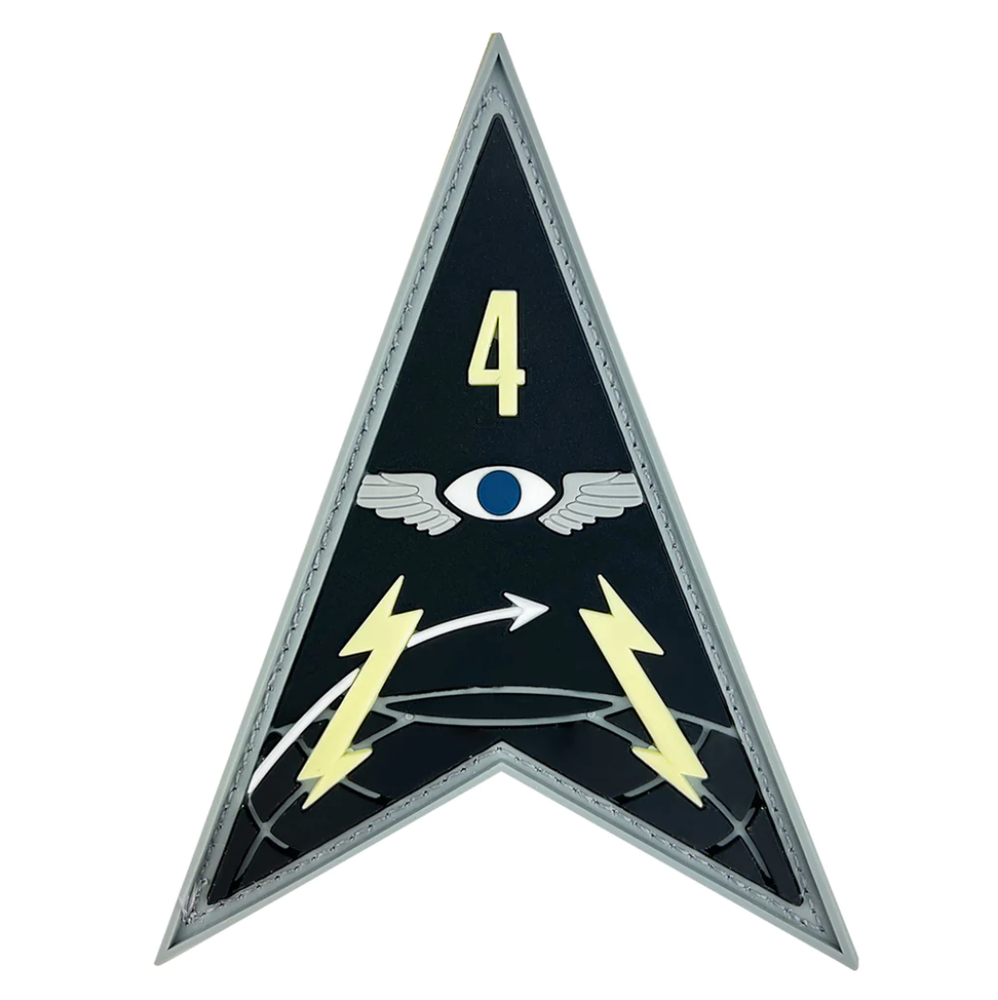 GENUINE U.S. SPACE FORCE PVC PATCH SPACE DELTA 4 WITH HOOK