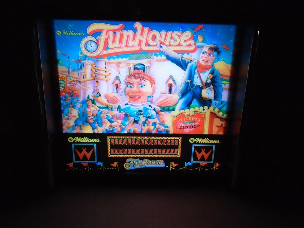 Williams Funhouse Pinball Head LED Display light box