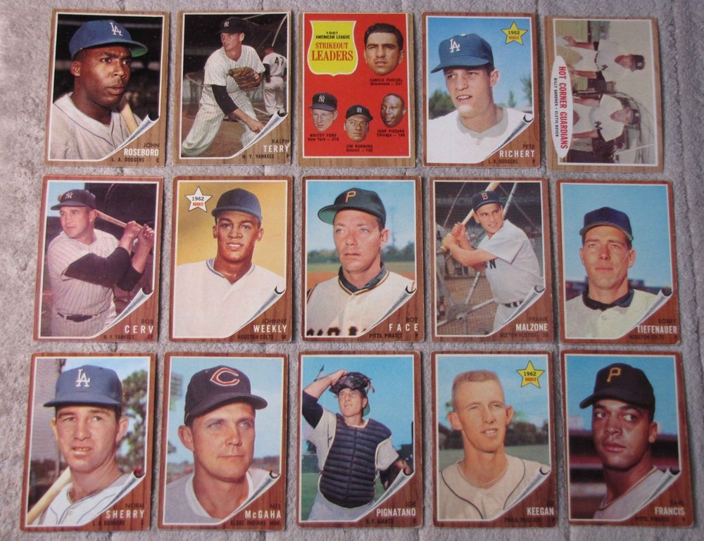 1962 Topps Baseball VG/EX (Pick Choose Complete)