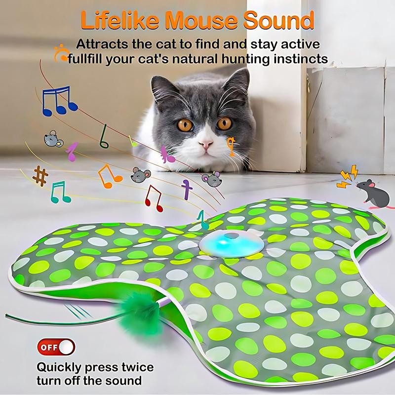 Hide and Seek Cat Toys, in-The-CoverUnpredicatable Moving Feather, Interac