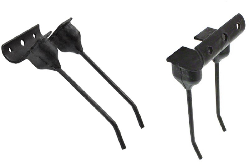 Double Rubber Mount Rake Tooth 5.25" Tines x 2.375" Tine Gap RMT883 Farmer Bob's