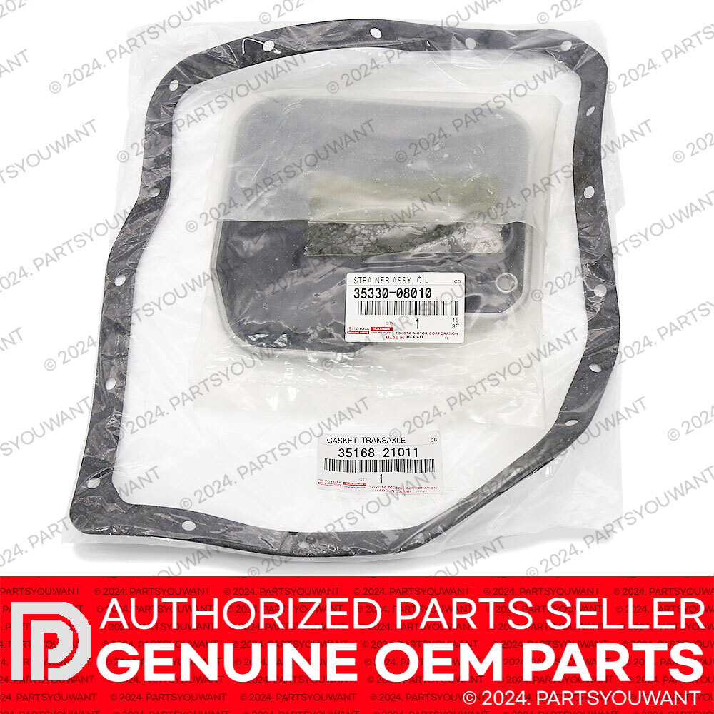 GENUINE Toyota Lexus OEM Auto Transmission Oil Strainer Filter + Oil Pan Gasket