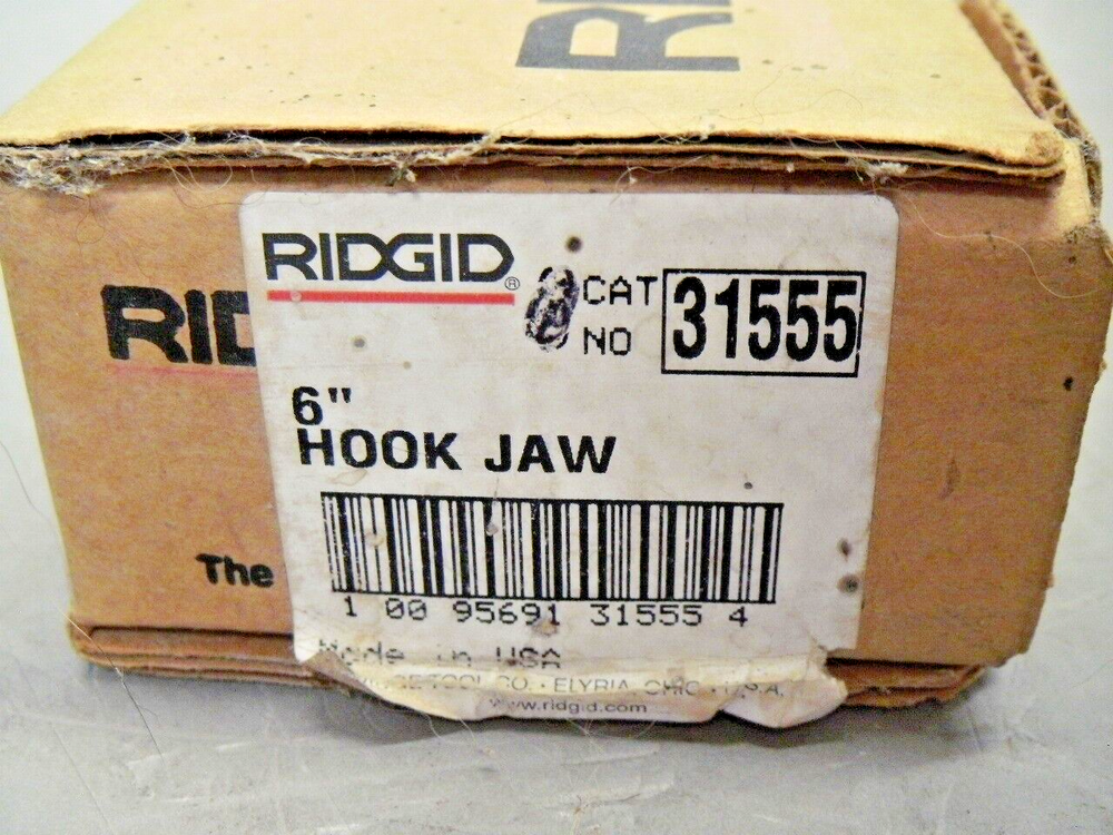 Ridgid 31555 Hook Jaw Replacement for 6" Pipe Wrench