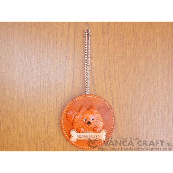 Pomeranian Leather Wall Deco