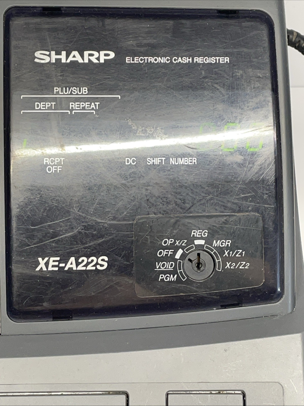 Sharp XE-A22S Electronic Cash Register Thermal Print Tested No Key Read Desc