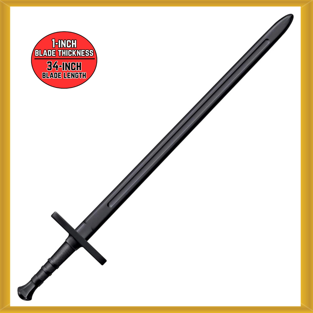 Cold Steel 34-inch Blade Length Hand-and-a-Half Polypropylene Training Sword