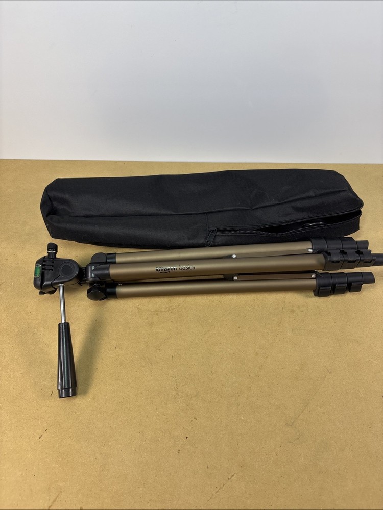 Amazon Basics 44” Lightweight Camera Mount Tripod Stand with Bag Expands Tilt