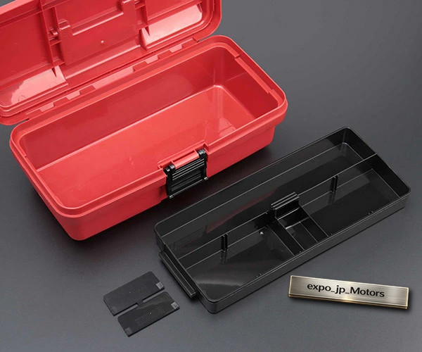 KTC EKP-5 Red Tool Case, Half-Open Plastic Hard Box, Kyoto Tool