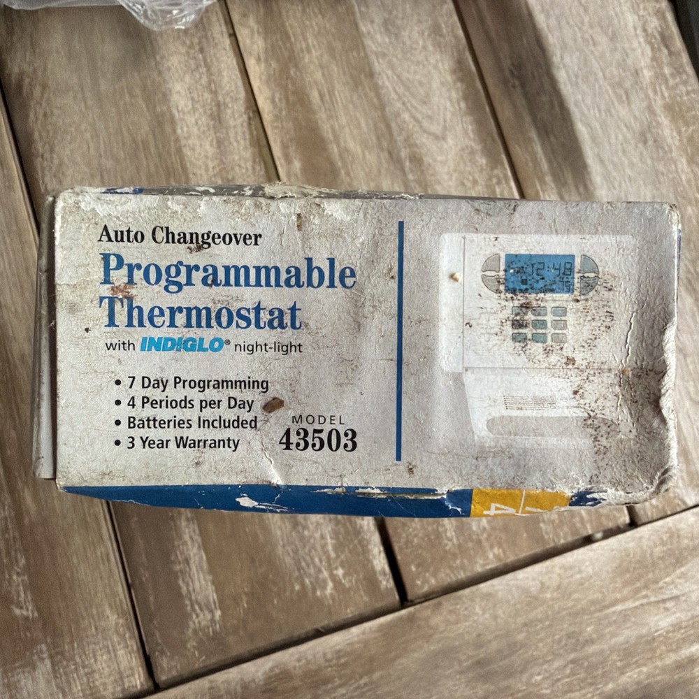 CTC Digital Electronic Thermostat Model 43503 Programmable New. Tattered box