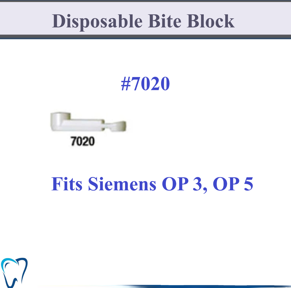 Panoramic X-ray Machine Disposable bite blocks All Models, Gendex, Belmont, 7095