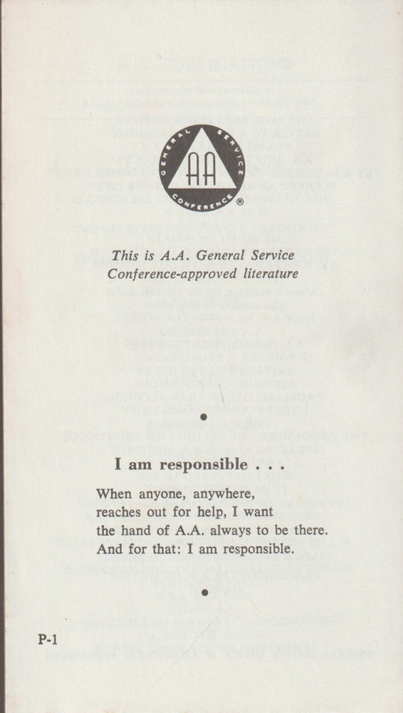 This is A.A., an introduction to Alcoholics Anonymous recovery program, 1986