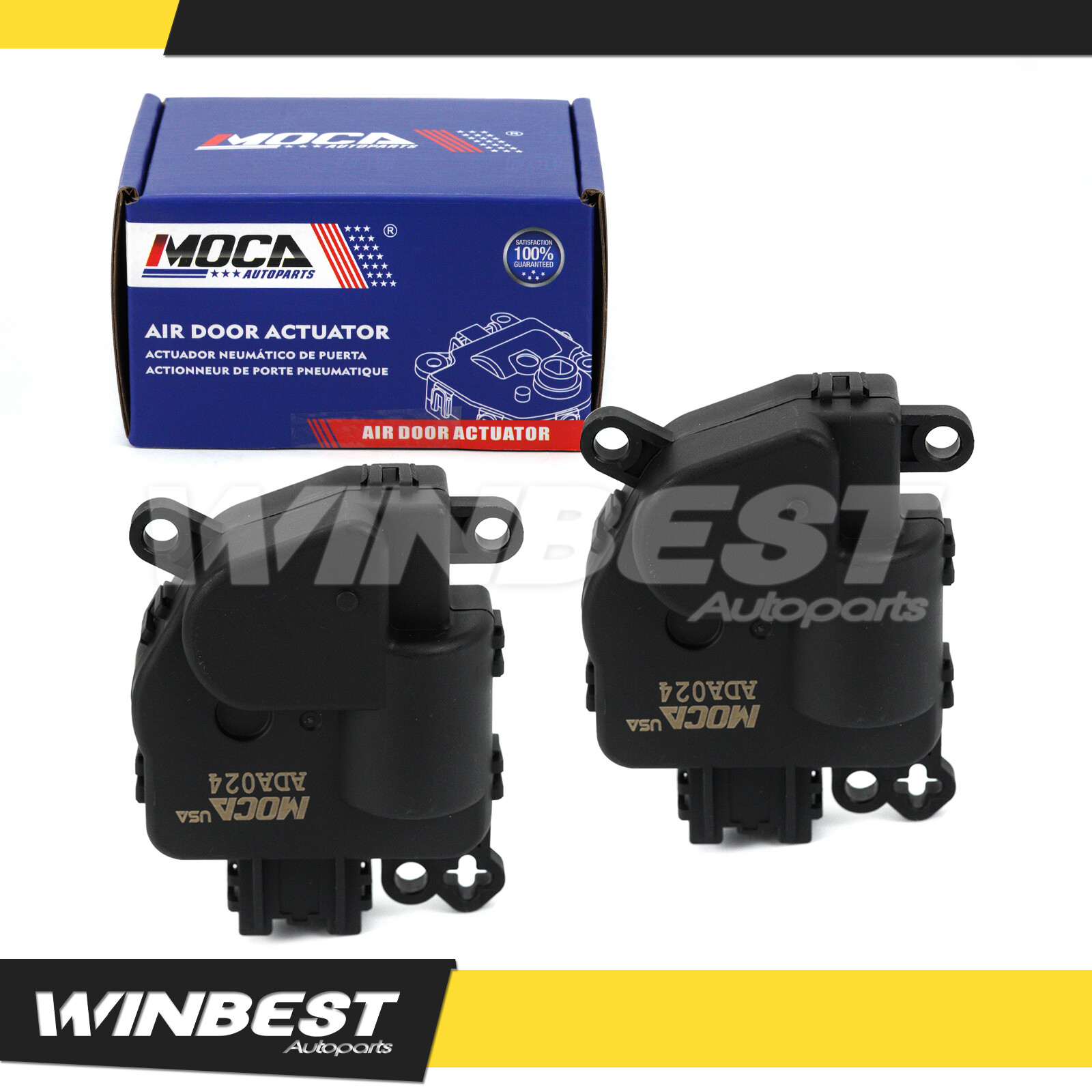 2x Air Blend Door Actuator 604-024 for Chrysler 300 Dodge Challenger Charger