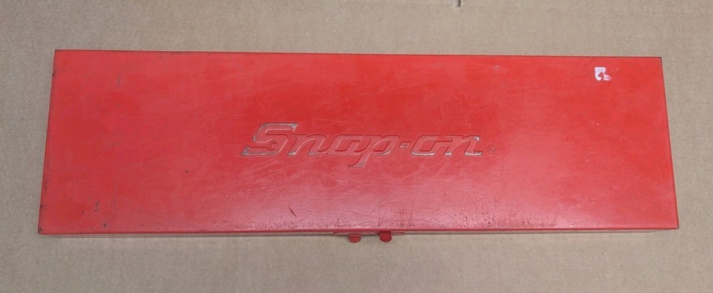 Snap-On Vintage Red Metal Socket Box - Model KRA-284B -  Empty Tool Box Only