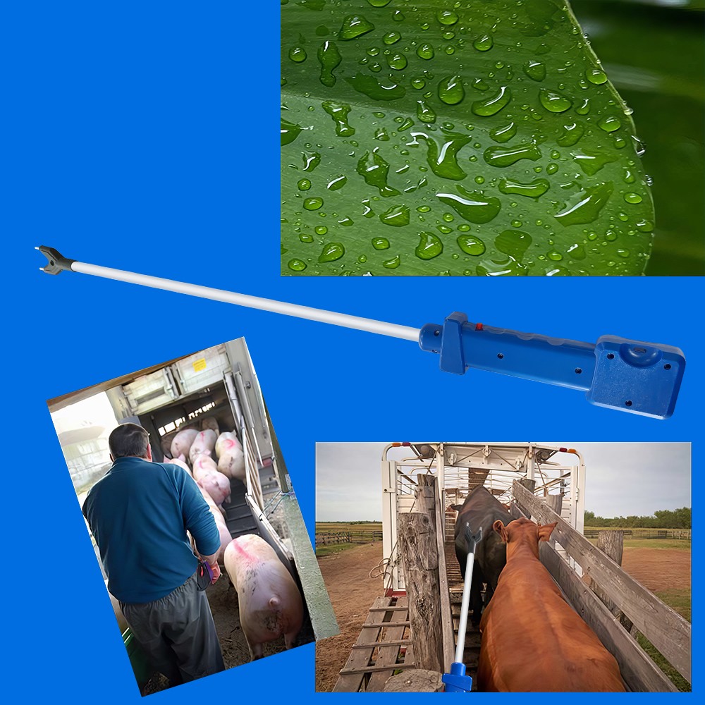 Waterproof Livestock Prod Retractable Cattle Prod Cows Hogs Sheep with Led Light