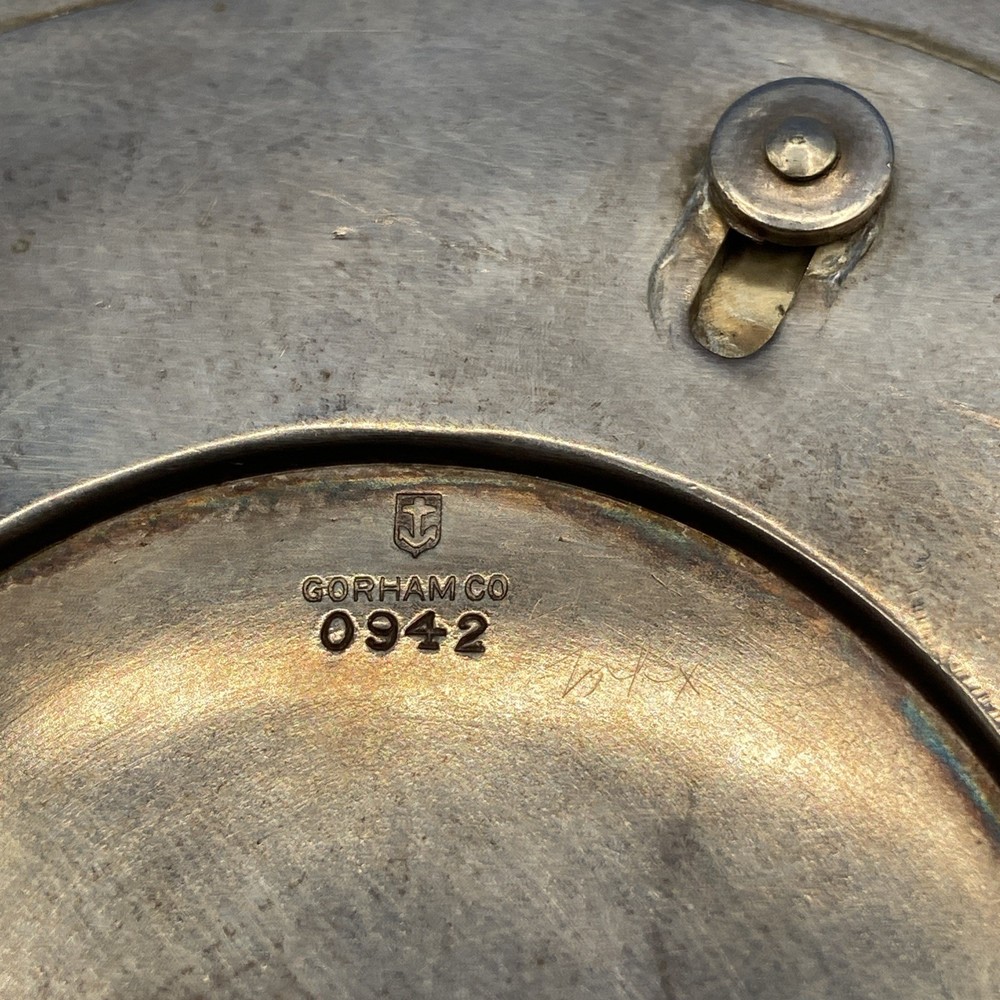 Gorham silverplate vintage TRIVET expandable unique Sunflower 8.75" to 12" #0942