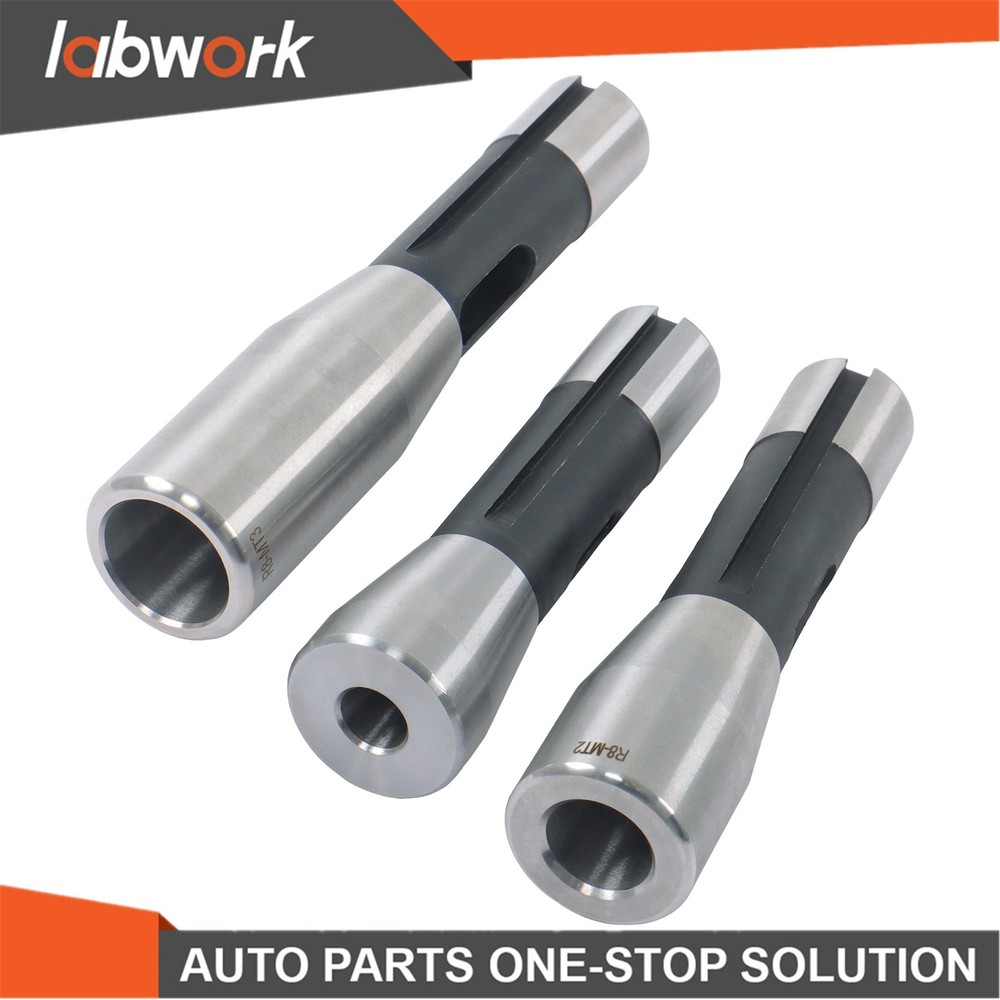 Labwork Precision Ground R8 Shank 3pc Adapter for Milling Machine Arbors