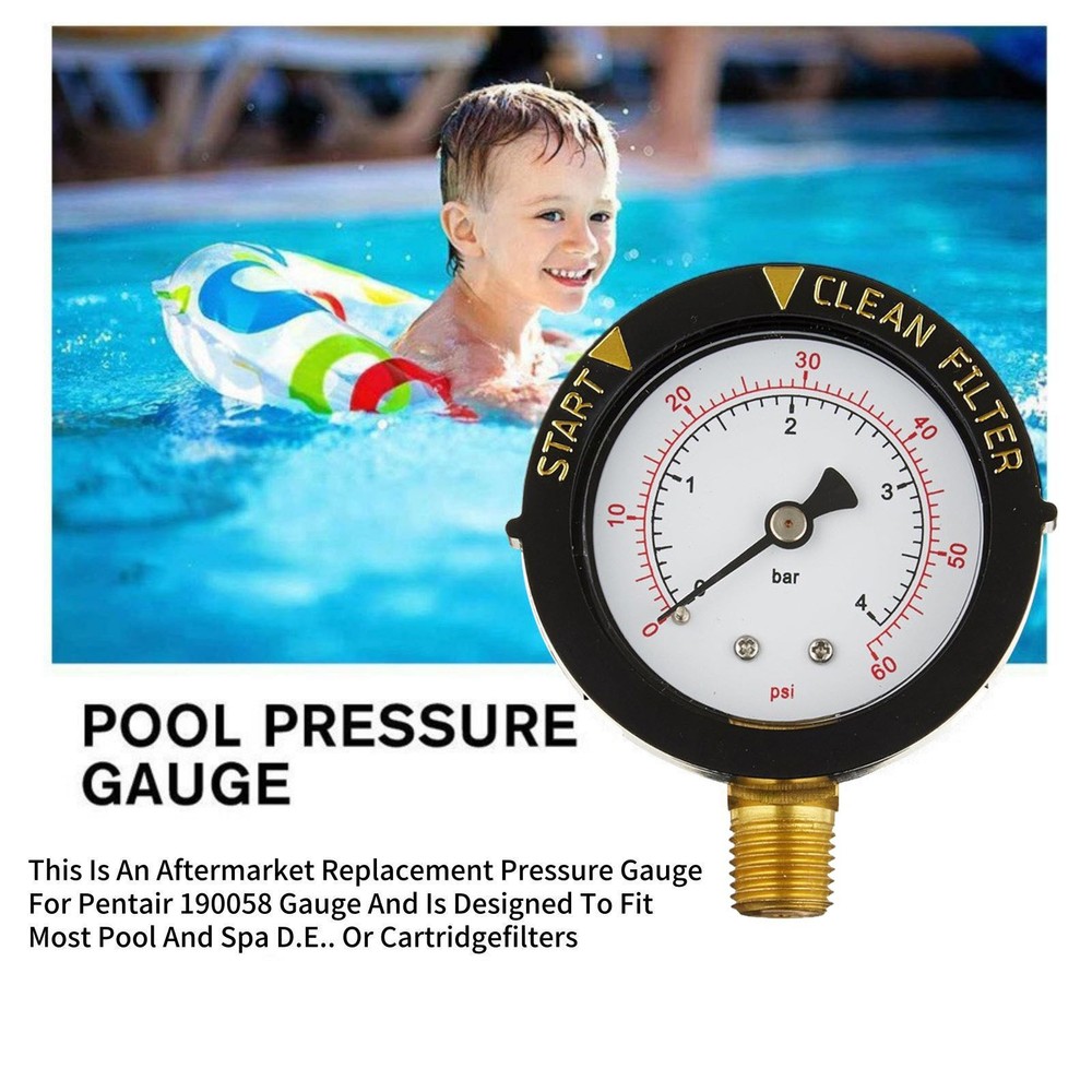 Pool Pressure Gauge 190058 Multiple Pool And For Spa Filter System Compatibility